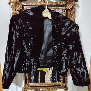 White Market Black Market Fur Jacket  Size Small